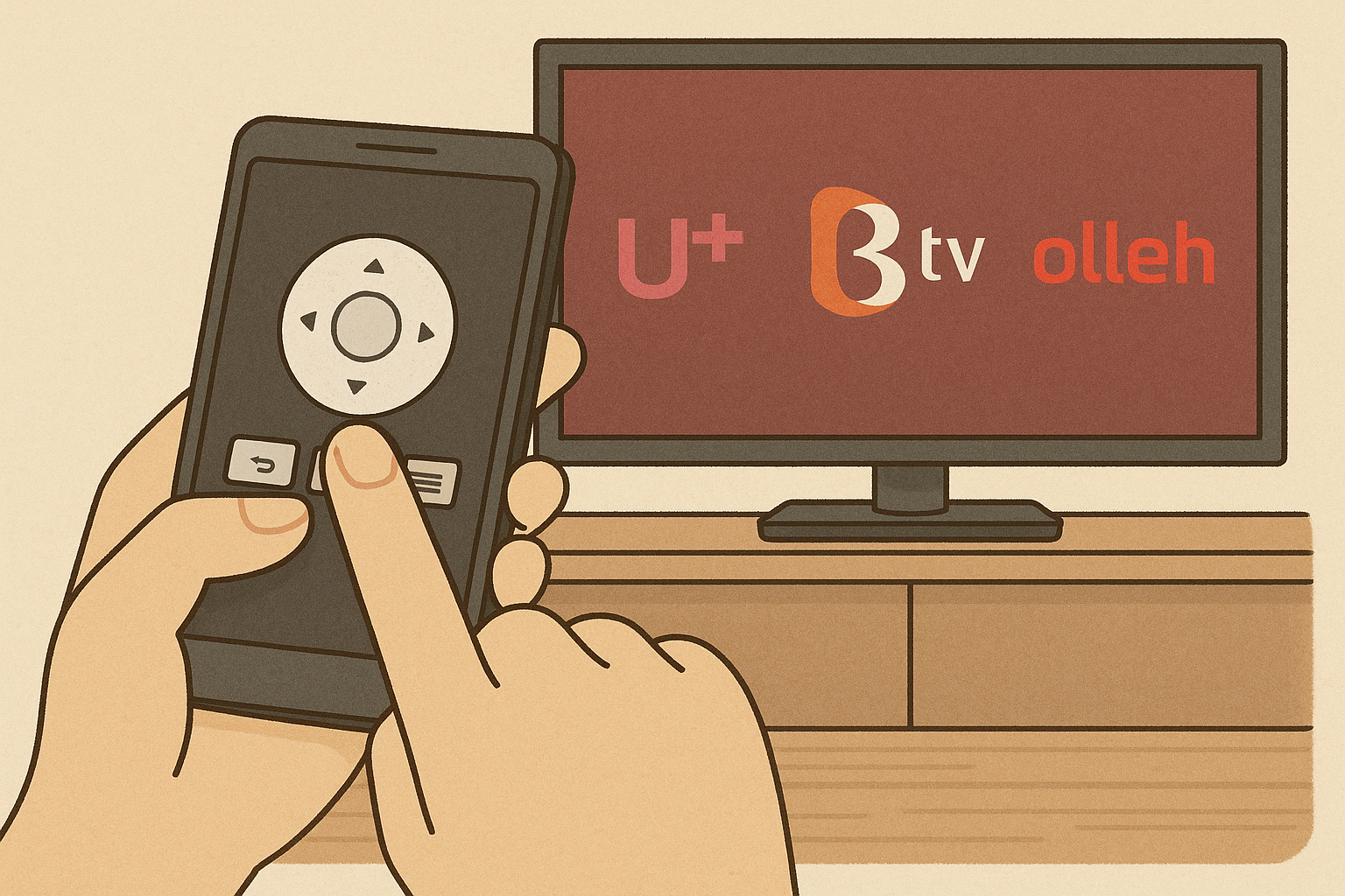 스마트폰 하나로 IPTV 조작