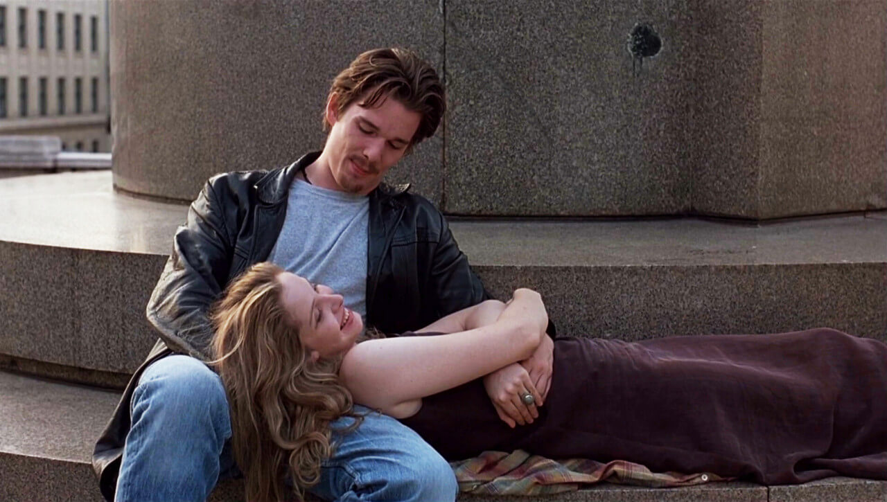 제시의 무릎을 베고 누워있는 셀린