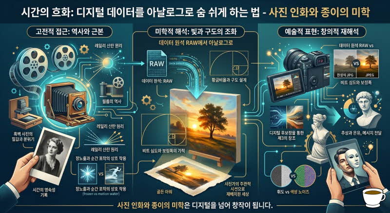 사진 인화와 종이의 미학: 디지털 데이터를 아날로그로 숨 쉬게 하는 법