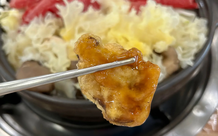 송이버섯 요리 시식