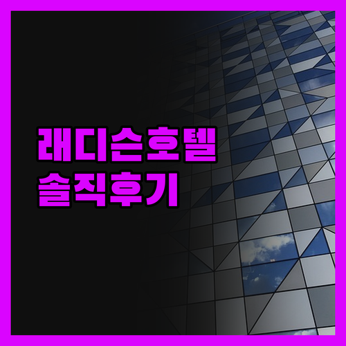 래디슨 호텔 산호세 진실 후기 위치,