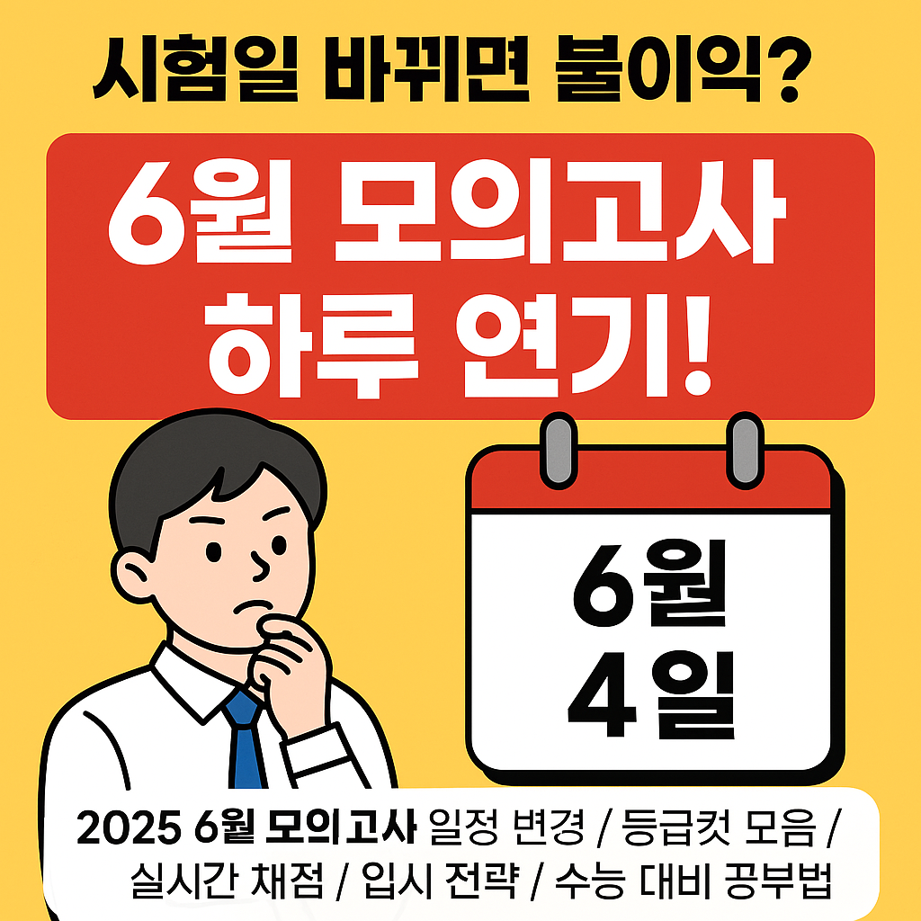 모의고사 연기 날짜