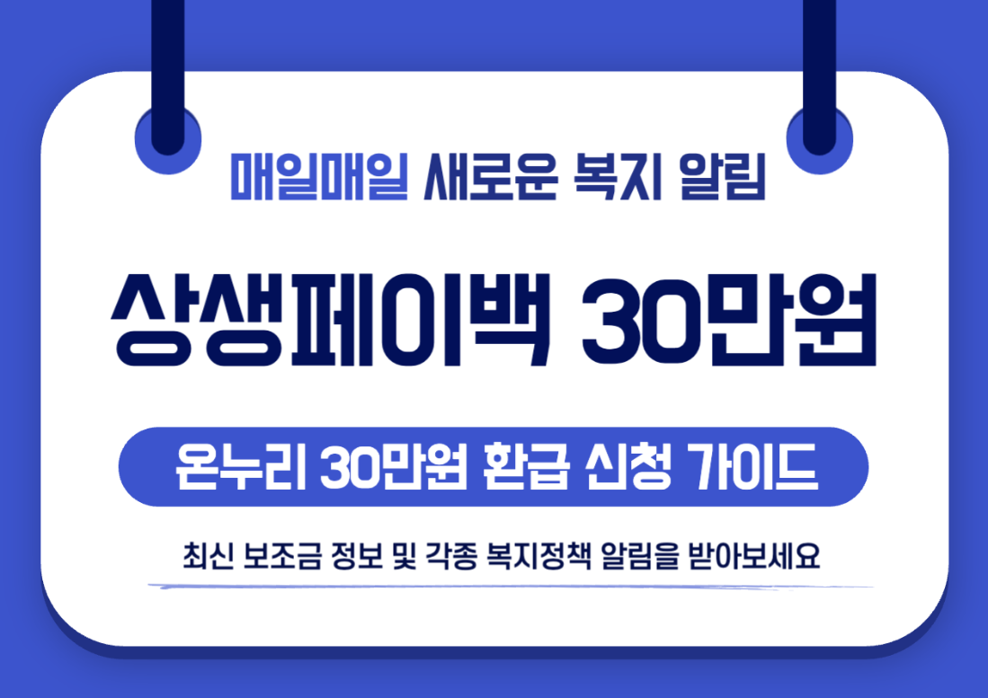 상생페이백 신청방법 가이드 앱, 상생페이백 누리집 홈페이지