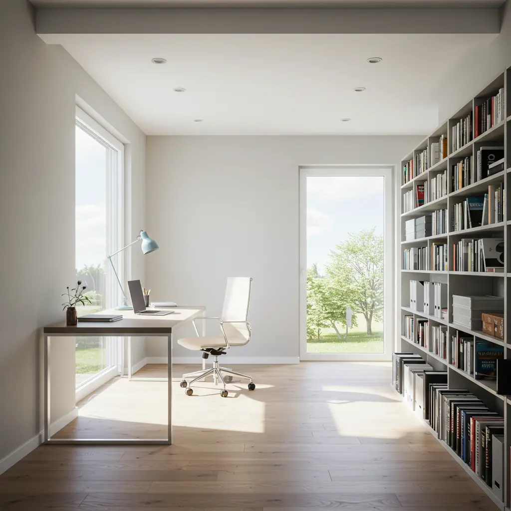 복잡한 시공 없이도 바닥 분위기를 확 바꿔줄 수 있는 방 모습