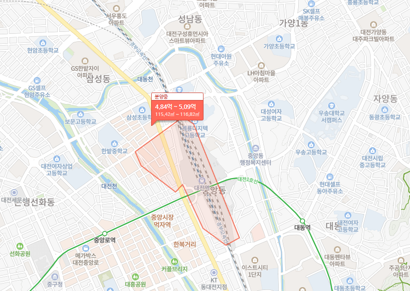 대전역-센텀비스타-주변입지