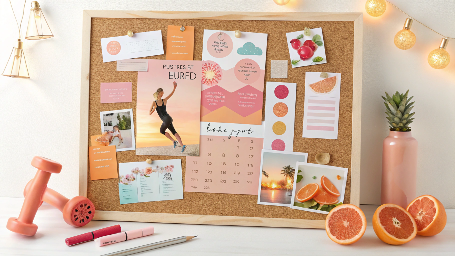 운동 목표를 눈앞에! 비전보드로 만드는 나만의 피트니스 로드맵