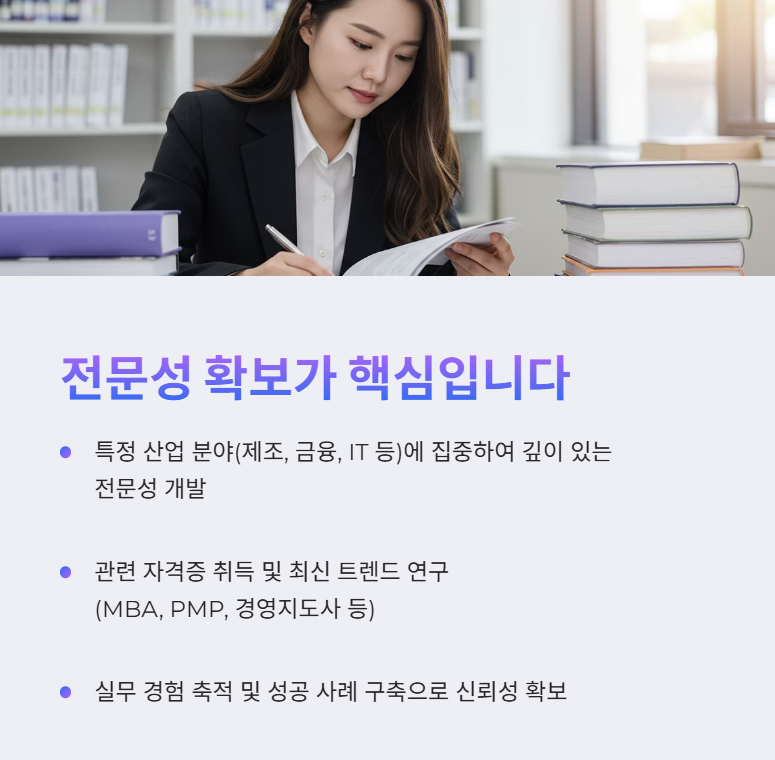 전문성 확보 및 니치 시장 공략