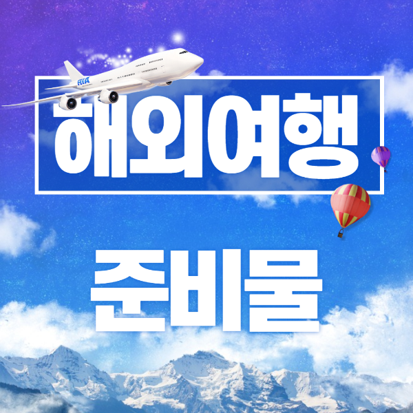 해외여행 준비물