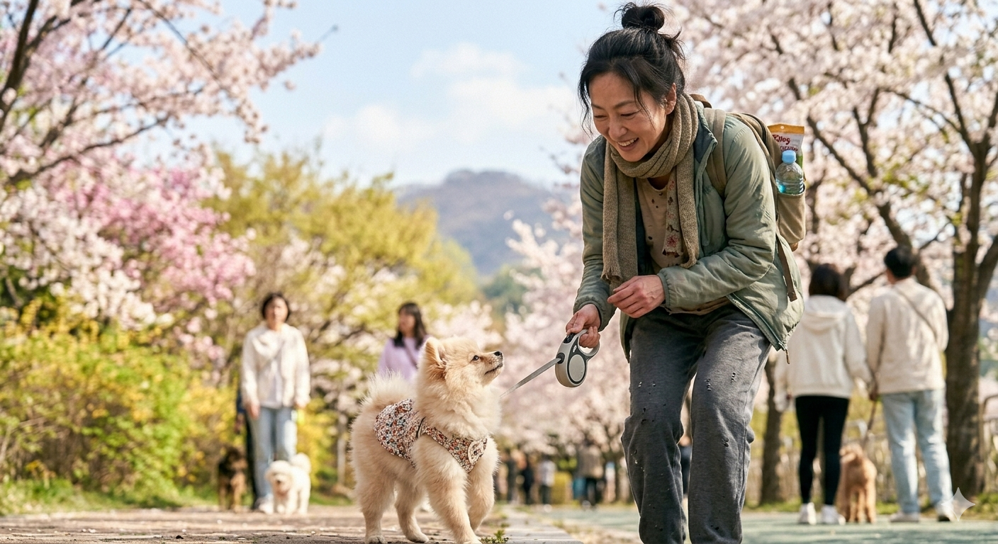 봄철 강아지 산책 주의사항 (진드기&middot;꽃가루 완벽 대비)