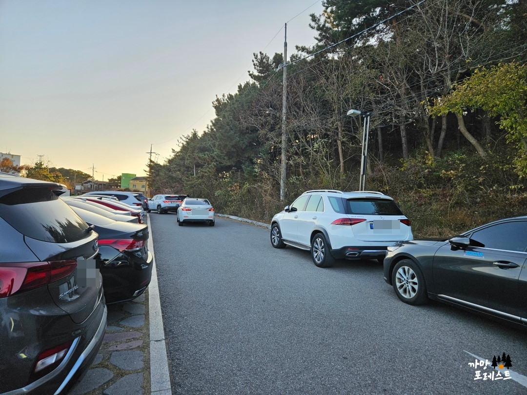 안산 구봉도 낙조 전망대 주차장