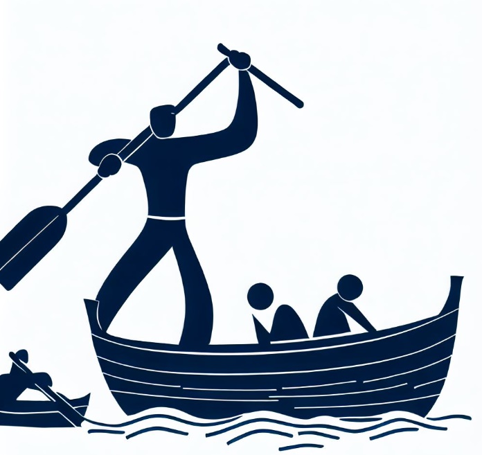 노를 젓는 사람