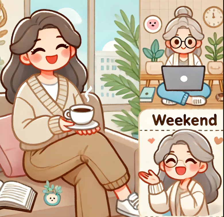 50직장인 주말보내는 그림