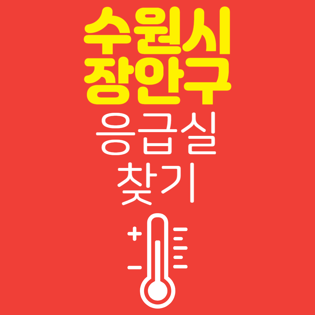 수원시 장안구 응급실 찾기