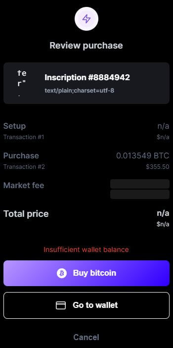 ordinals wallet 거래소