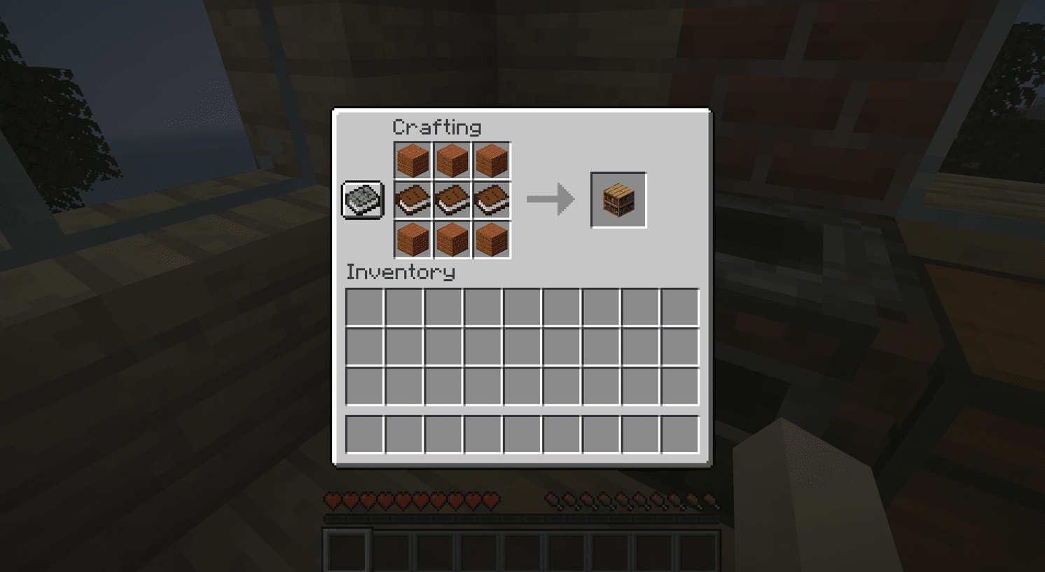 마인크래프트 책장 조합법, 얻는법