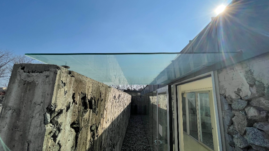 속초 바우지움 조각미술관 키맵 돌의정원 유리캐노피