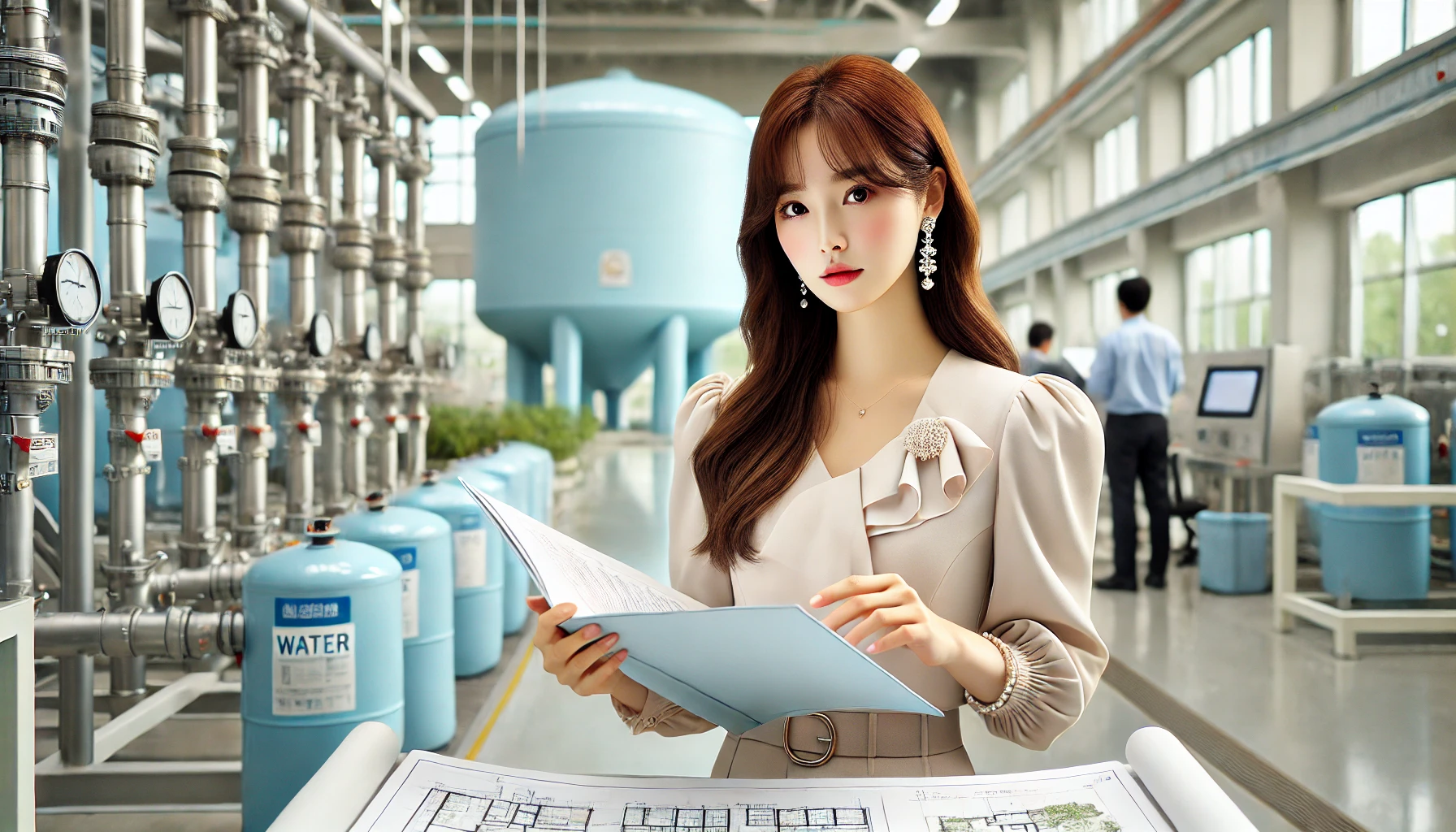 상수도 설치 기준 확인하는 이미지