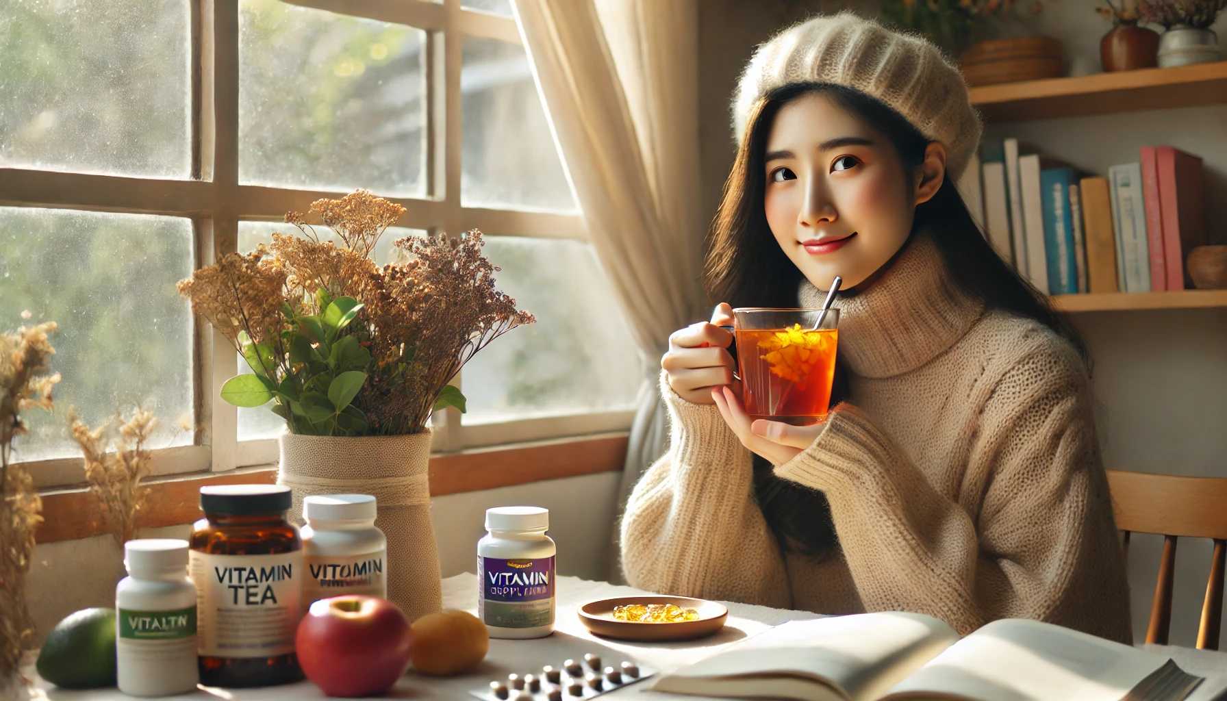 봄철 감기 예방하는 사람