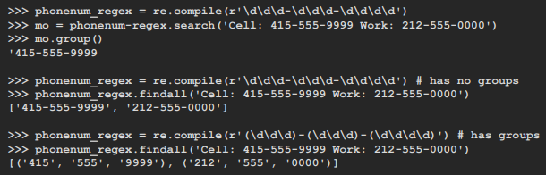 findall() : 모두 일치하는 문자열을 리스트로 반환