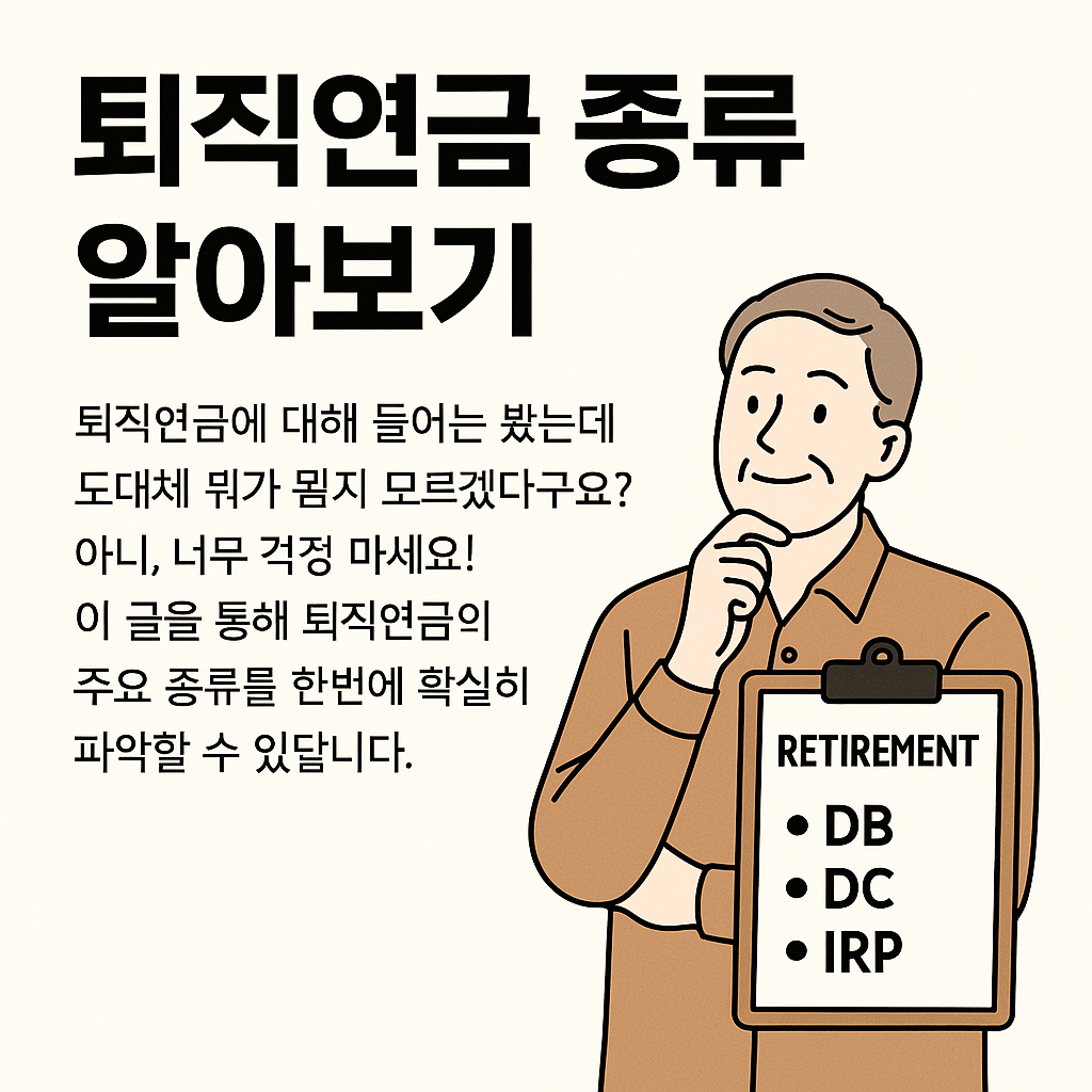퇴직연금 정의 및 종류 총정리