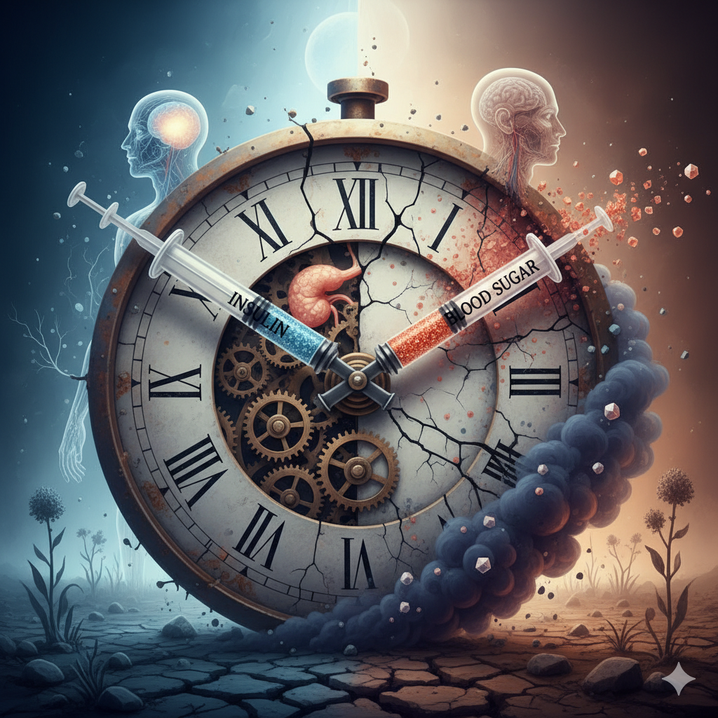 '노화 시계'를 앞당기는 주범, 인슐린? 혈당과 노화의 충격적인 상관관계