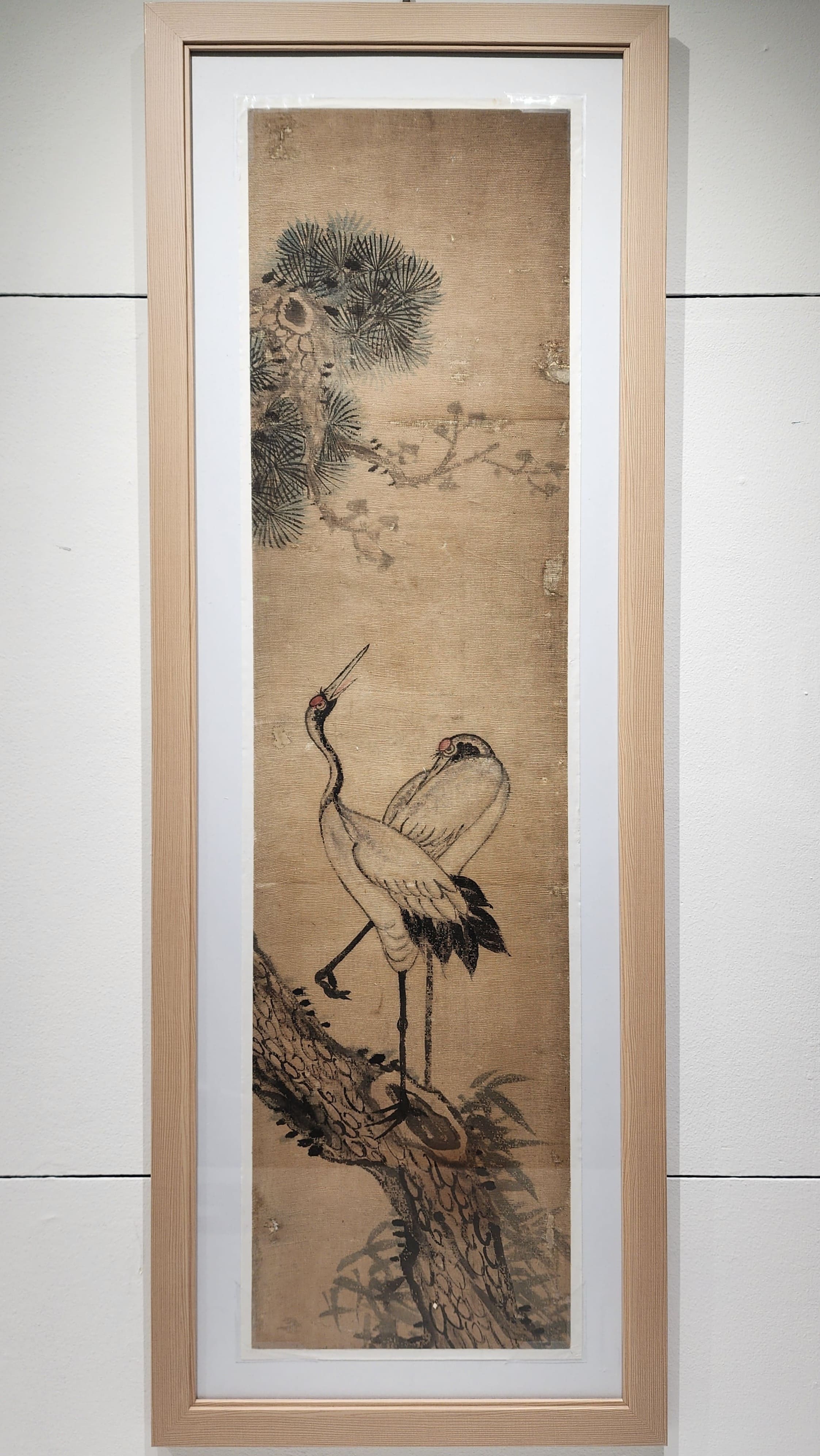 송학도(松鶴圖) / 126×34cm / 김철순 기증