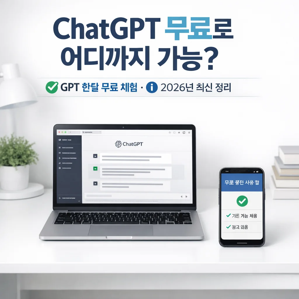ChatGPT 무료 업그레이드 표시 확인하기