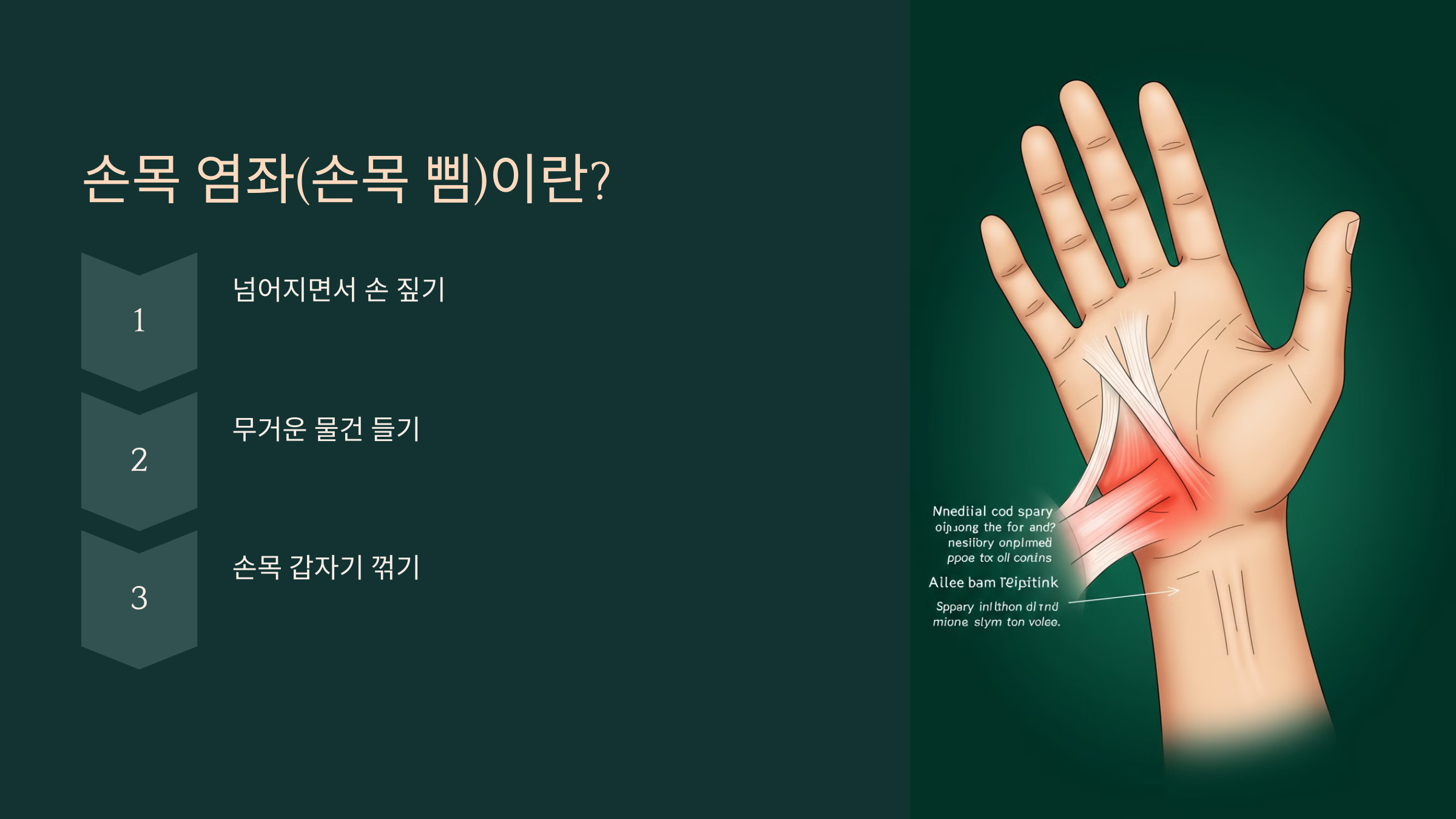 2. 손목 염좌(손목 삠)이란