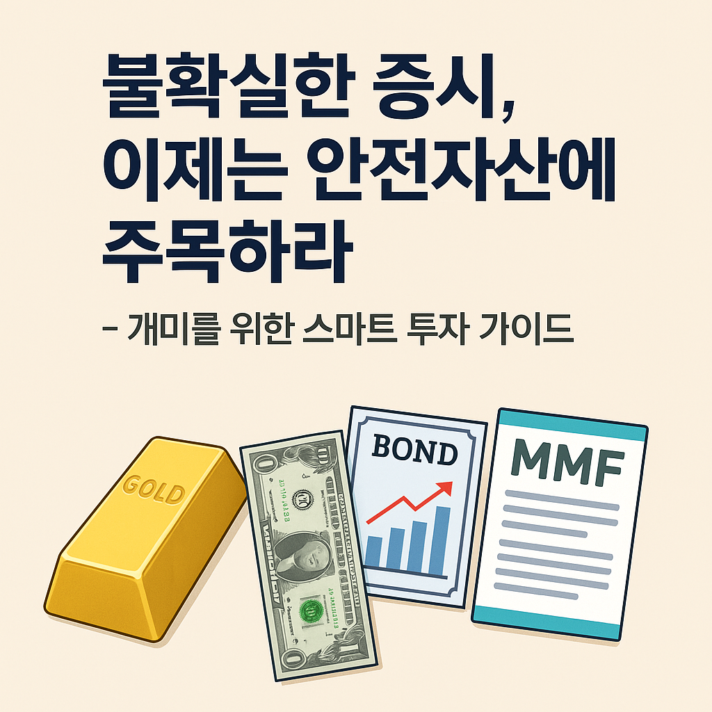 불확실한 증시 속 안전자산 투자 전략 &ndash; 금, 달러, 채권, MMF 등 주요 자산을 소개하는 가이드 썸네일