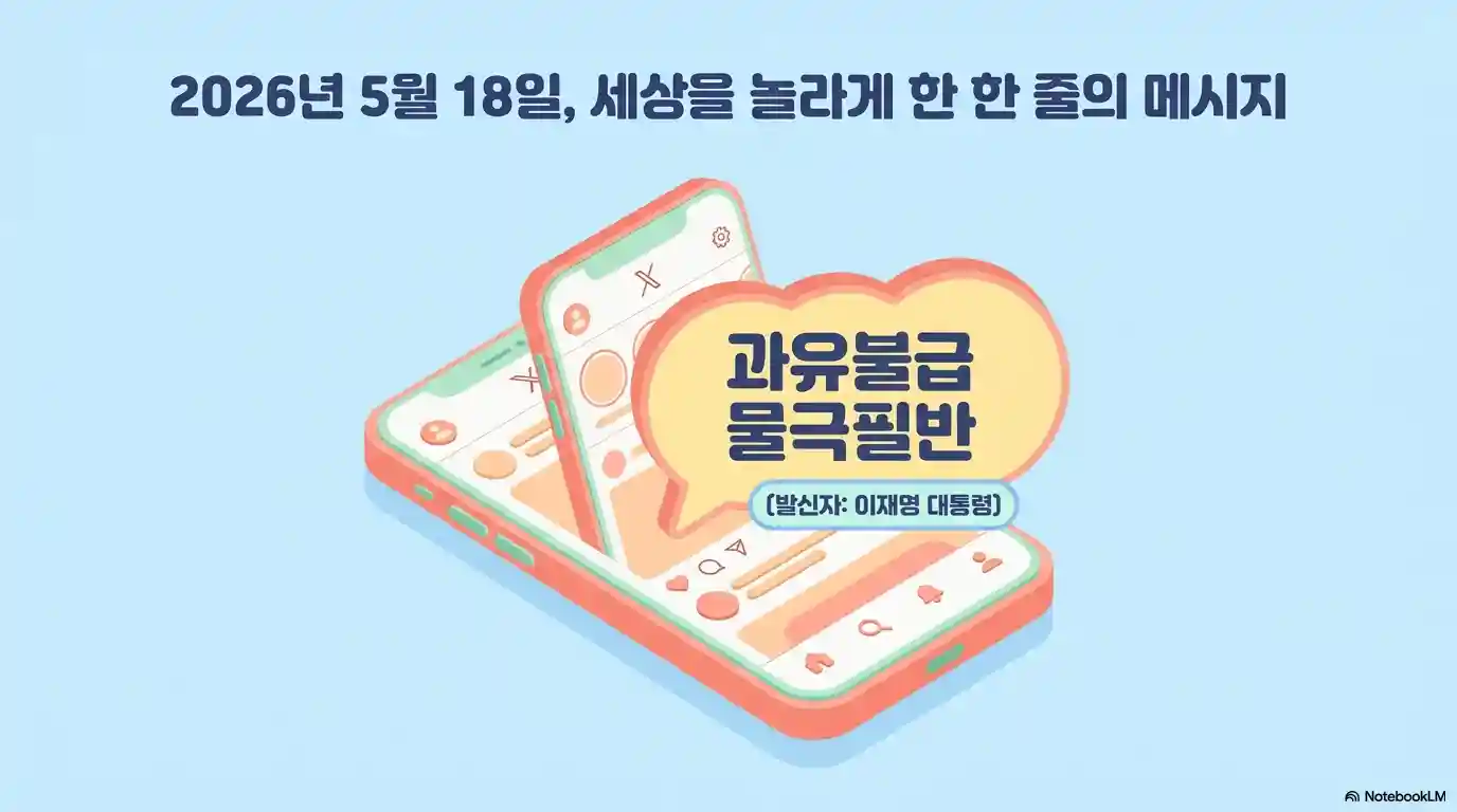 이재명 대통령의 X 발언 과유불급 물극필반