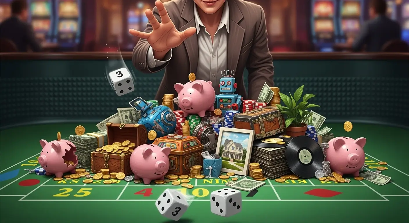 자신의 예측력을 과신하여 분산투자 원칙을 어기고 위험한 베팅을 하는 모습