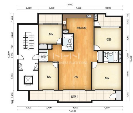 행당대림 41평 평면도