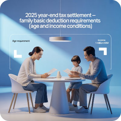2025 연말정산 부양가족 기본공제 요건 이미지