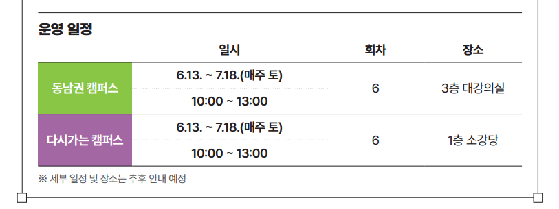 인생 디자인 학교 프로젝트 실험실