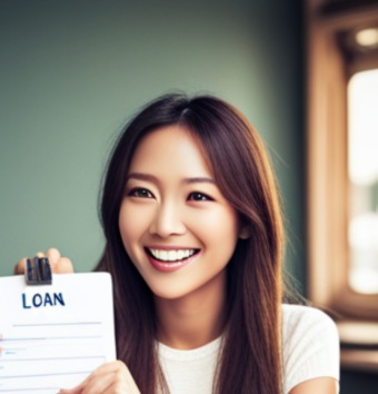 카카오뱅크 비상금대출 승인 후 기뻐하는 모습