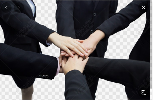 여러명 악수이미지