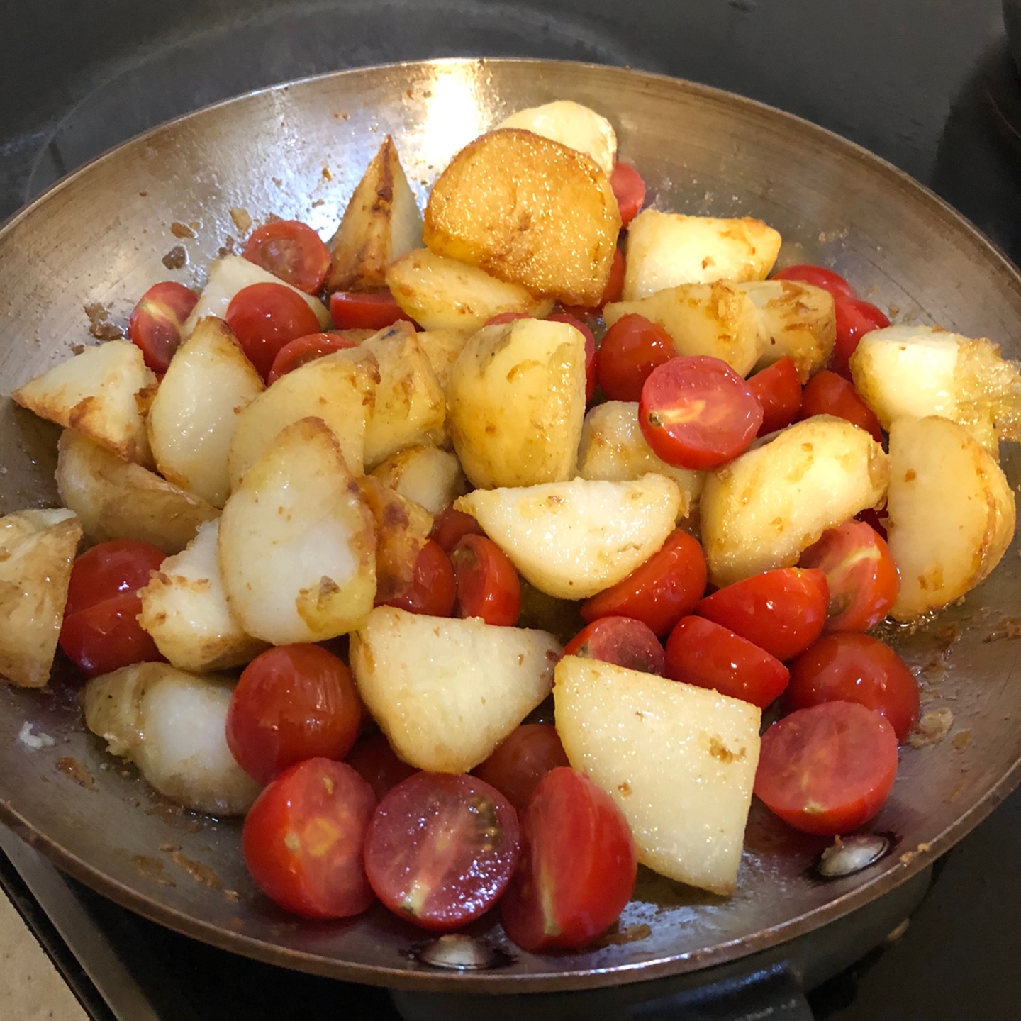 감자와토마토-익히기