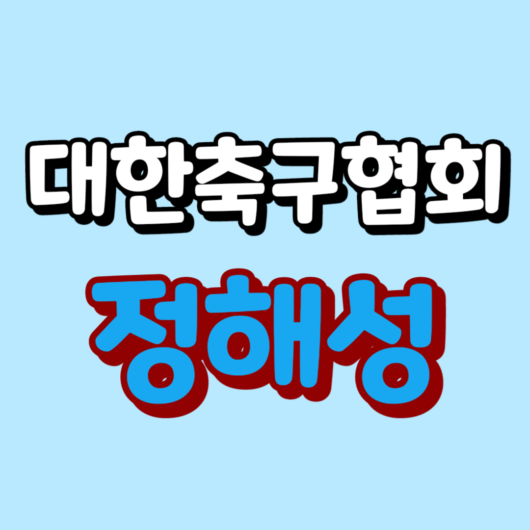 대한축구협회 정해성 전력강화위원장