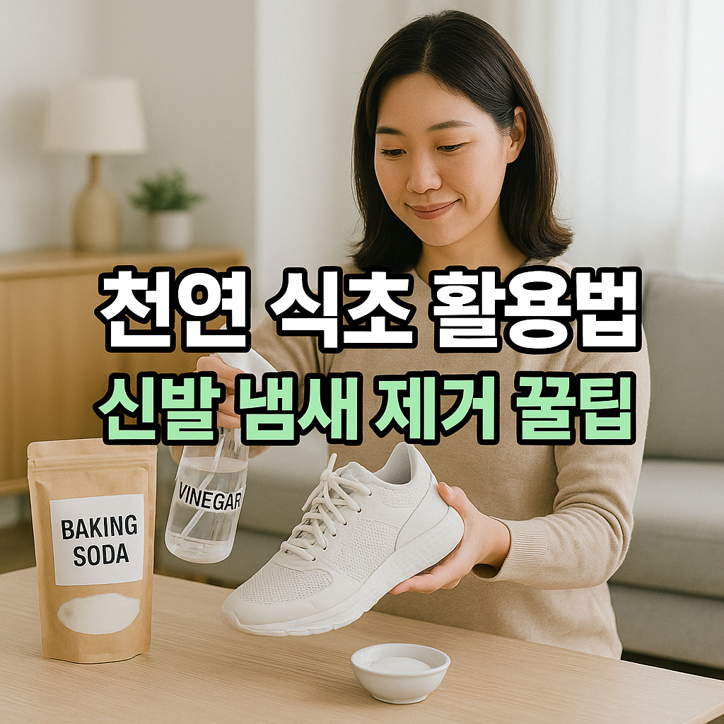 천연 식초로 신발 냄새 제거하기