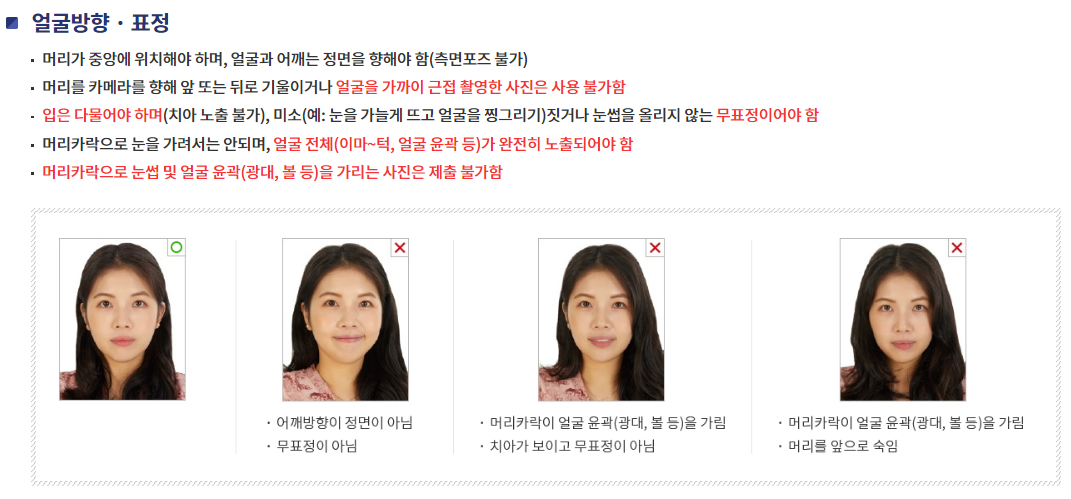 여권 사진 규정3