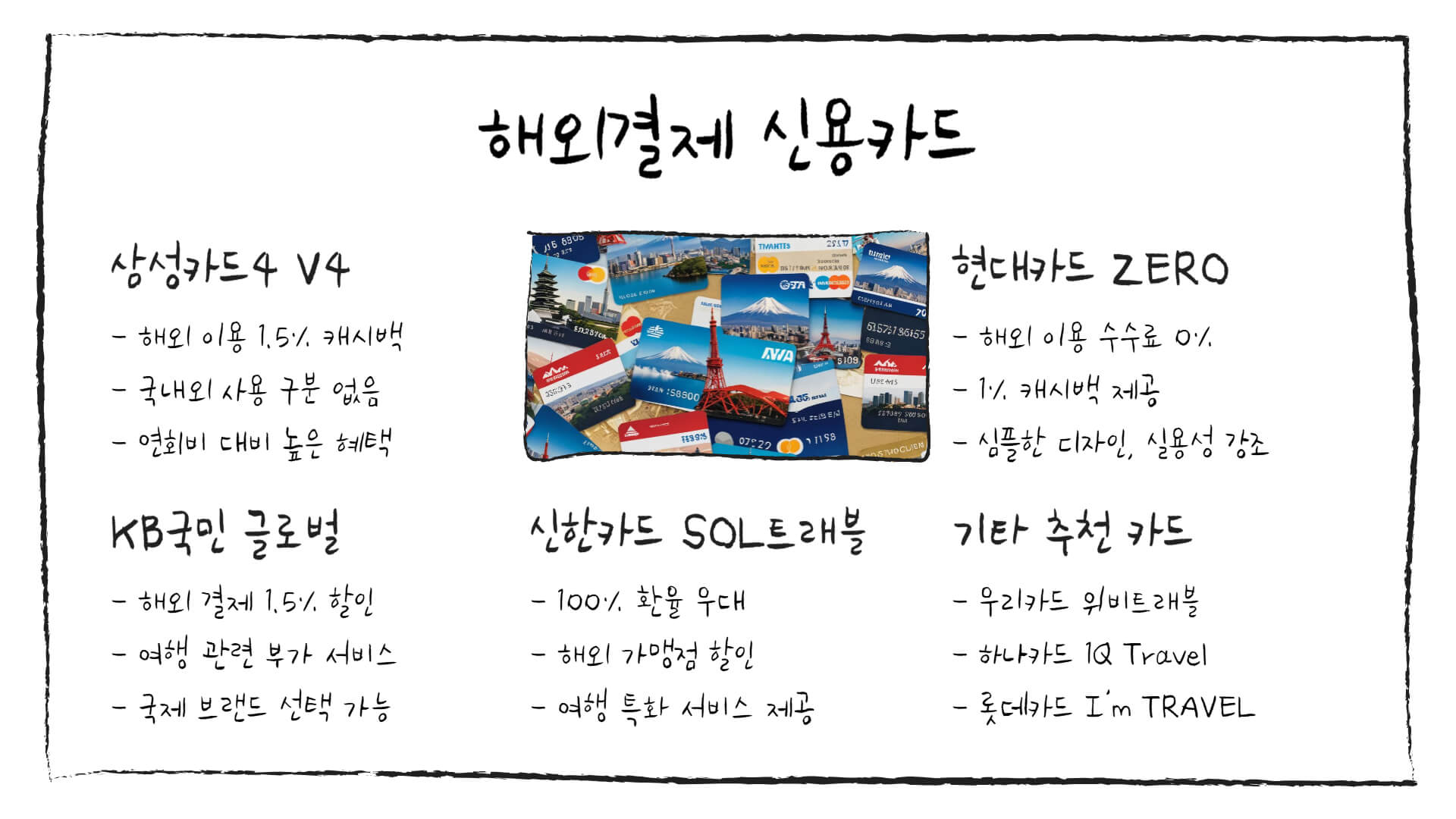 일본 여행 카드 추천