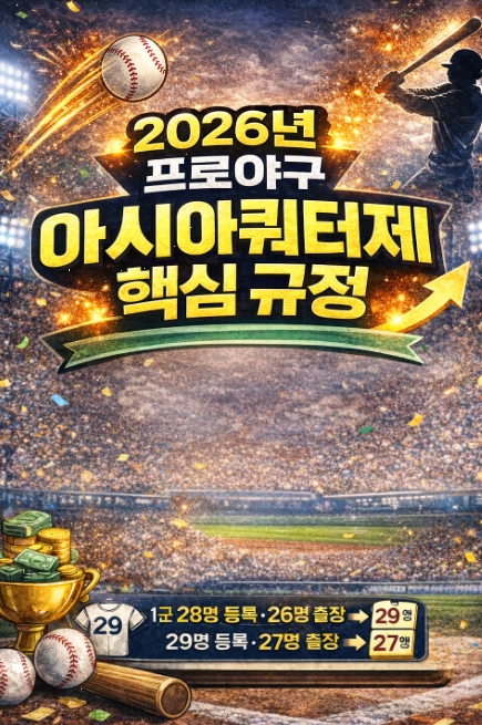 프로야구 아시아 쿼터제 뜻&middot;규정&middot;바뀐점 총정리, KIA 타이거즈에선 왜 야수를 택했나