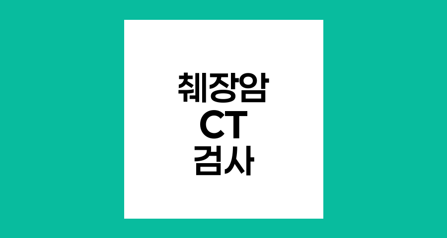 췌장암 진단을 위한 CT검사