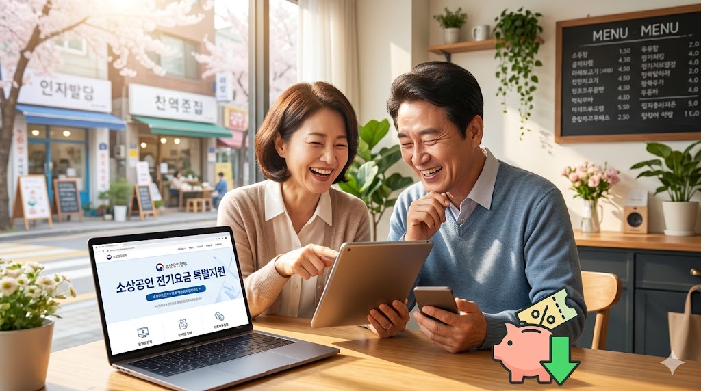 2026 소상공인 전기요금 특별지원금 신청 방법 부부 소상공인 혜택 확인