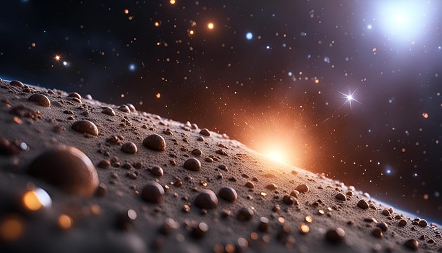 색색깔의 별을 모습을 보여주는 사진