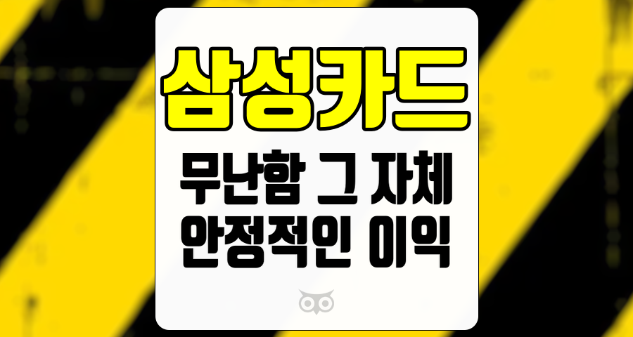 삼성카드, 안정적인 이익과 높은 배당성향을 바탕으로 한 투자 매력