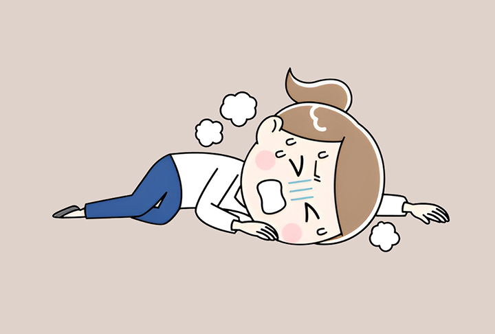 호흡-곤란으로-고통스러운-여성