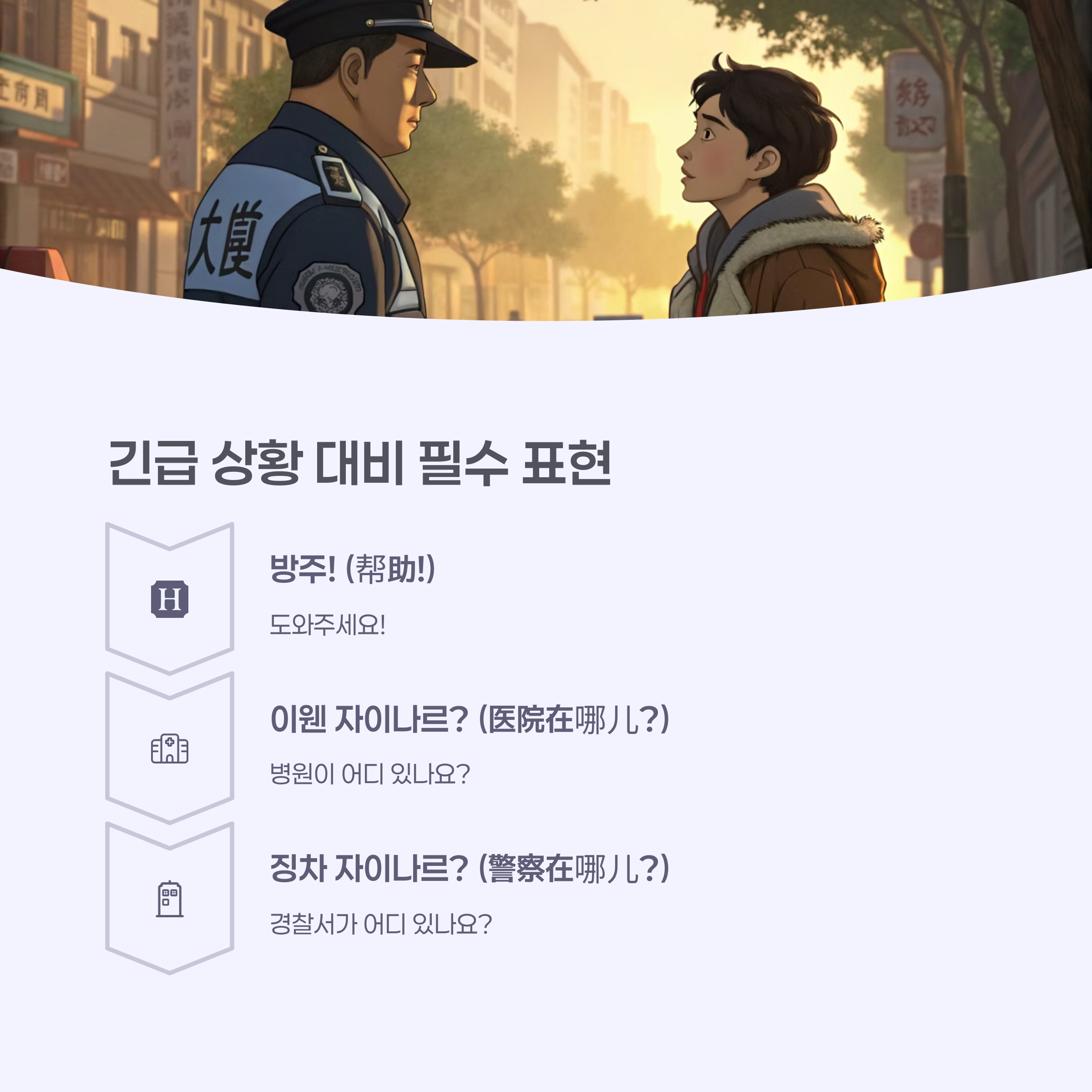 도움을 요청하는 표정의 여행객