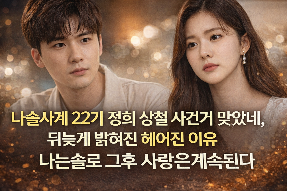 나솔사계 22기 정희♥상철, 충격적인 헤어진 진짜 이유 공개