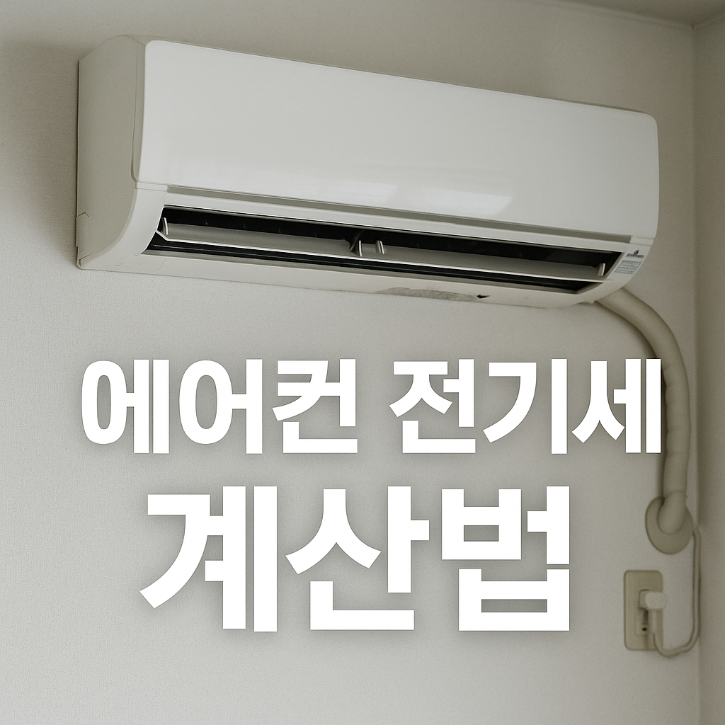 에어컨 전기세 요금 계산법